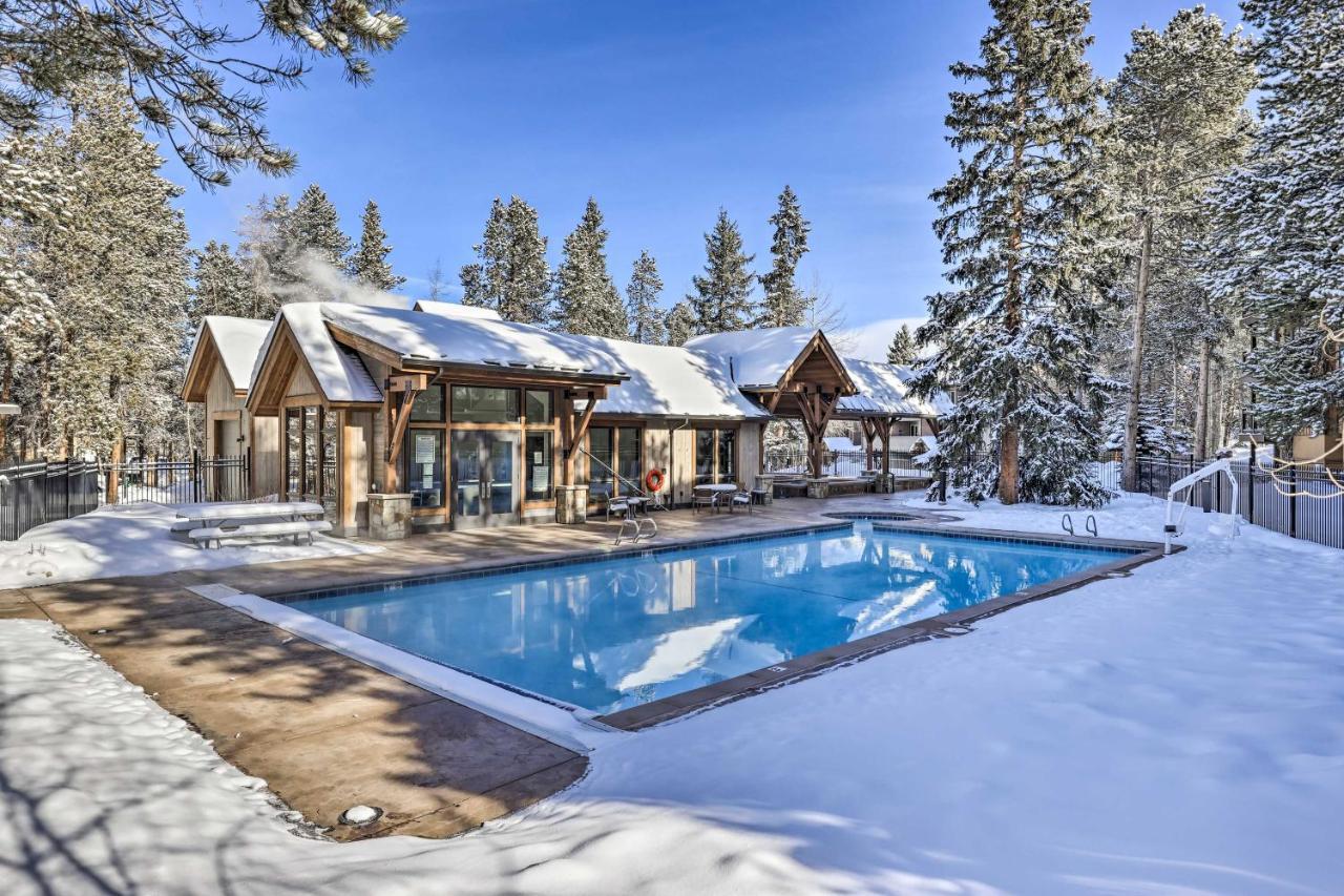 Breck Condo With Hot Tub Access Walk To Main St! 브레켄리지 외부 사진