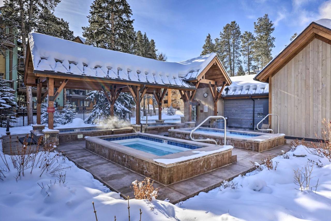 Breck Condo With Hot Tub Access Walk To Main St! 브레켄리지 외부 사진